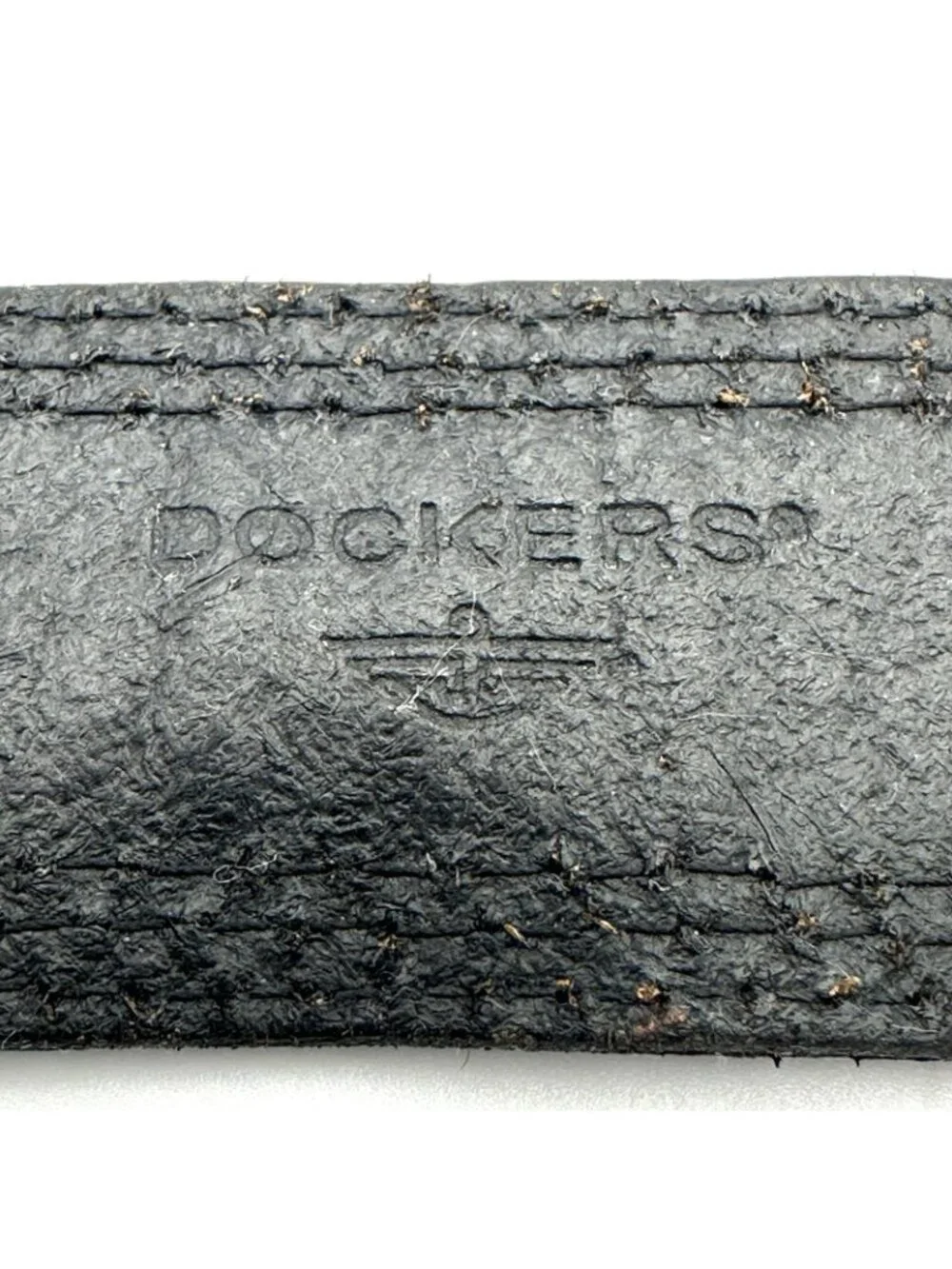 Dockers Men’s Belt Black  Leather 33” x 1.5” Biker Bohemian Rocker Casual